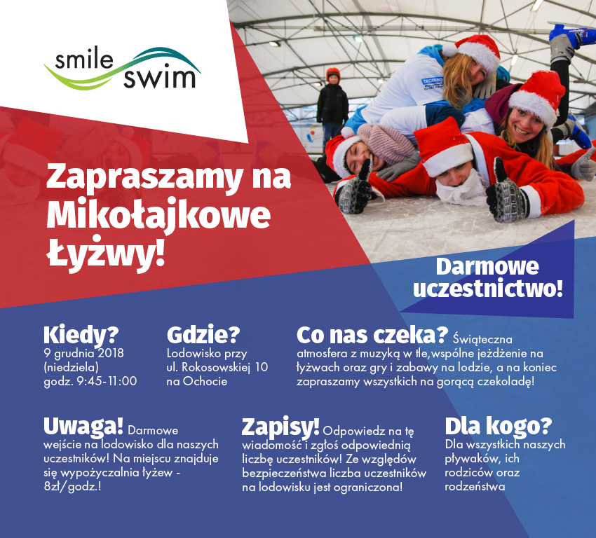 Mikołajkowe łyżwy ze Smile-Swim 2019